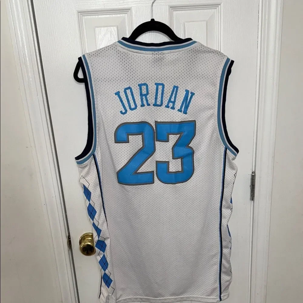 Jordan North Carolina Jersey - White and Blue